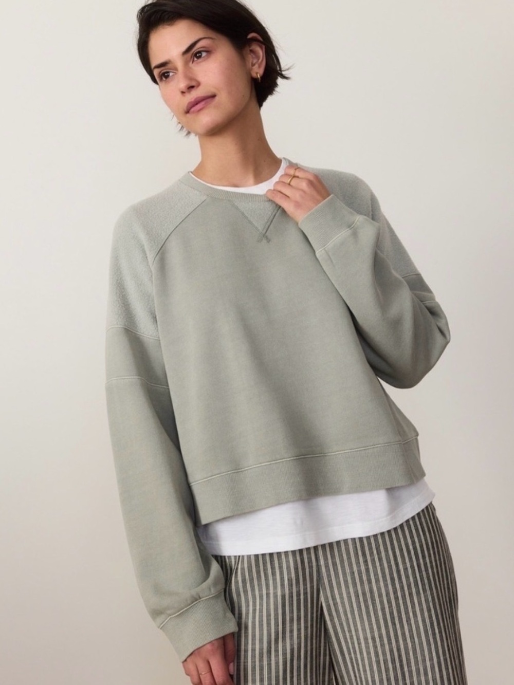 Marine Layer Cloud 9 Fleece Crop Sweatshirt